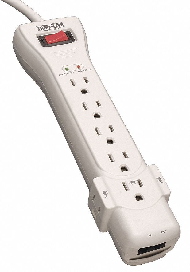 Surge, 7 Outlet, 15 Ft Cord, RJ11