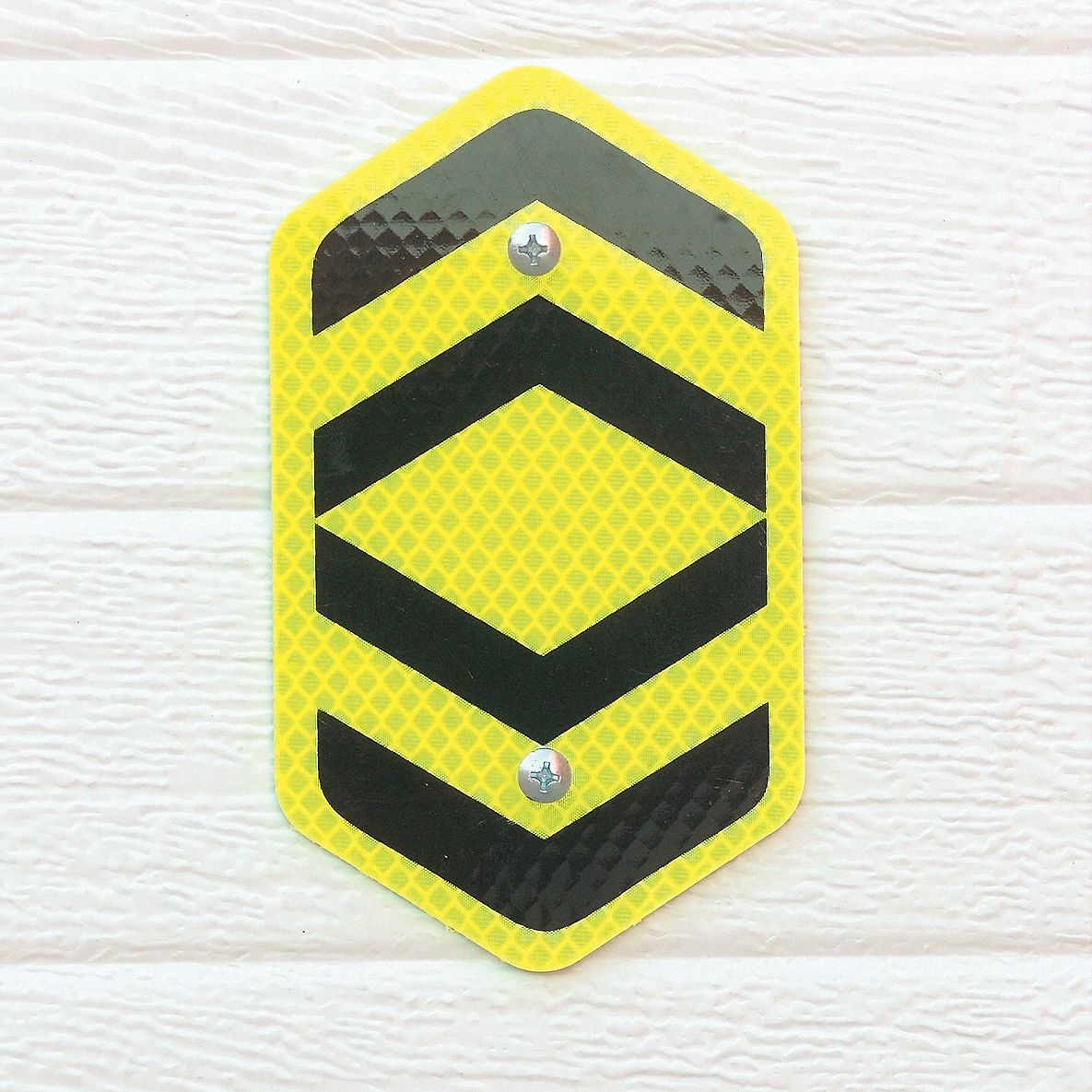 Flat Reflector, Lime/Black Aluminum