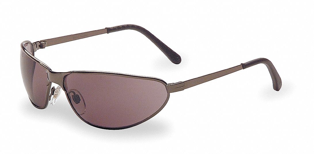 Safety Glasses, Gray, Scratch-Resistant