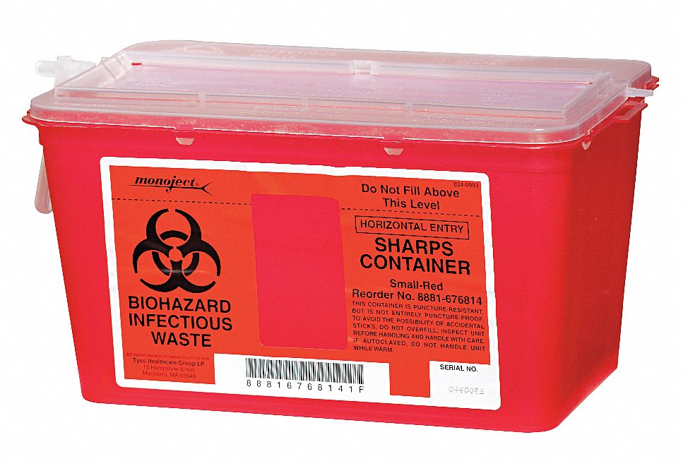 Sharps Container, 1 Gal., Chimney Top, PK5