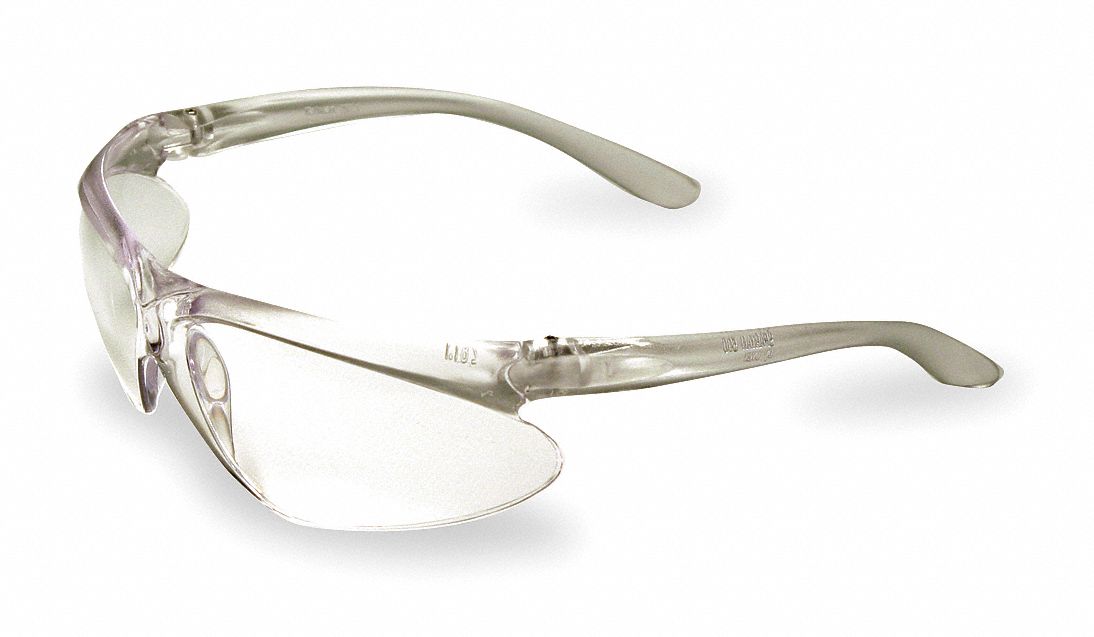 Safety Glasses, Clear, Scratch-Resistant