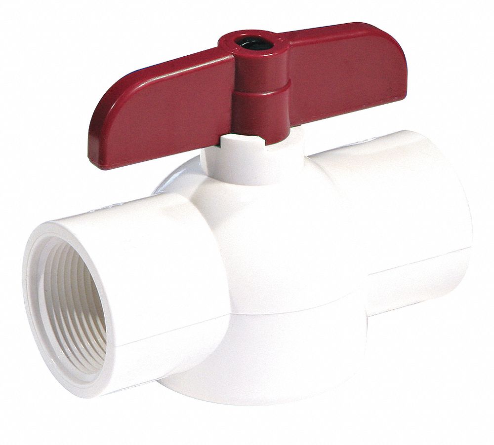 Ball Valve, 1/2 In, Socket, Schedule 40