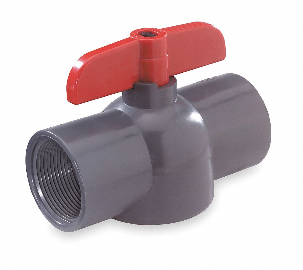 Ball Valve, 3/4 In, FNPT, Schedule 80