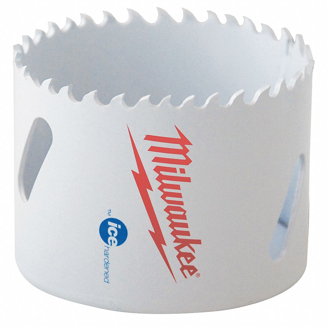 Ice Hardened Hole Saw, Bi-Metal, 3-1/2 In