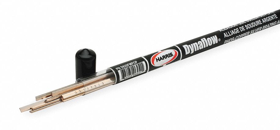 Brazing Rod, 1/8x20, 1190-1465 F, PK 7