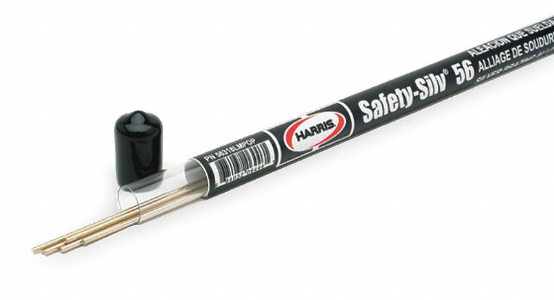 Brazing Rod, 1/16x18, 1145-1205 F, PK 5