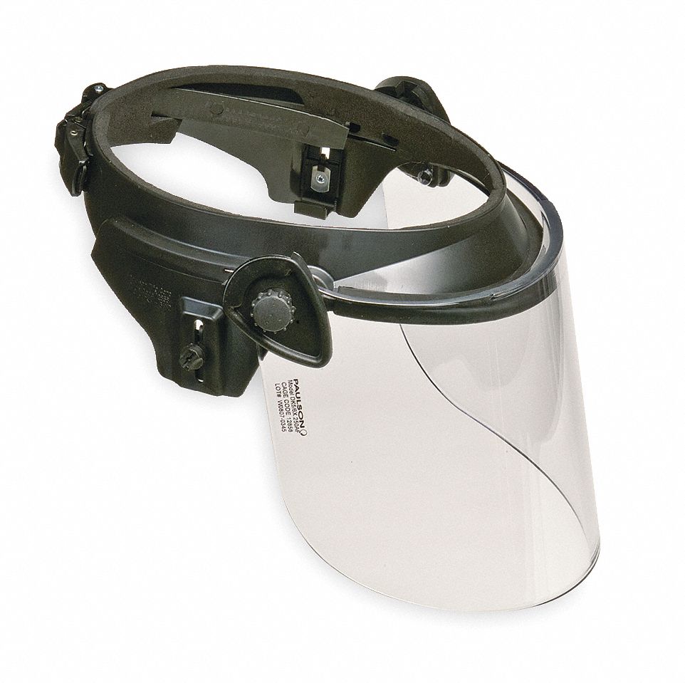 Faceshield Visor, Clear, 8 x 9 in.