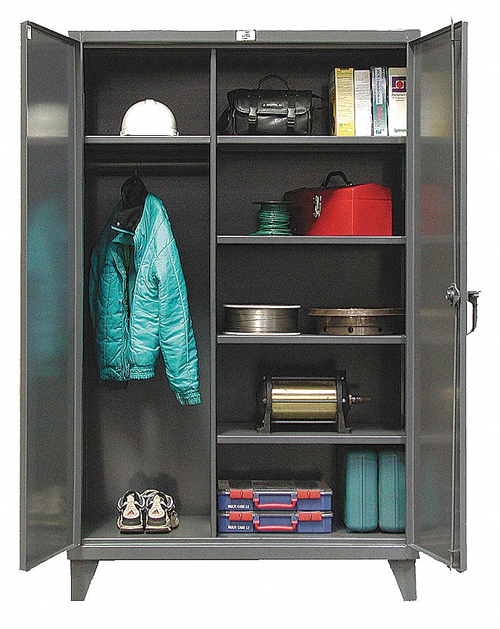 Wardrobe Storage Cabinet, Dark Gray