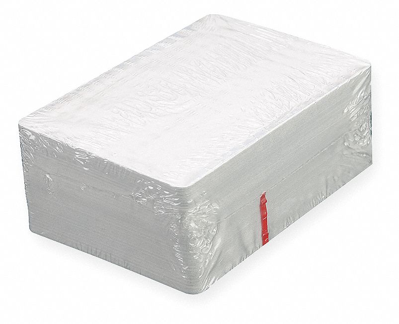 PVC Cards, Adhesive Back, PK 100