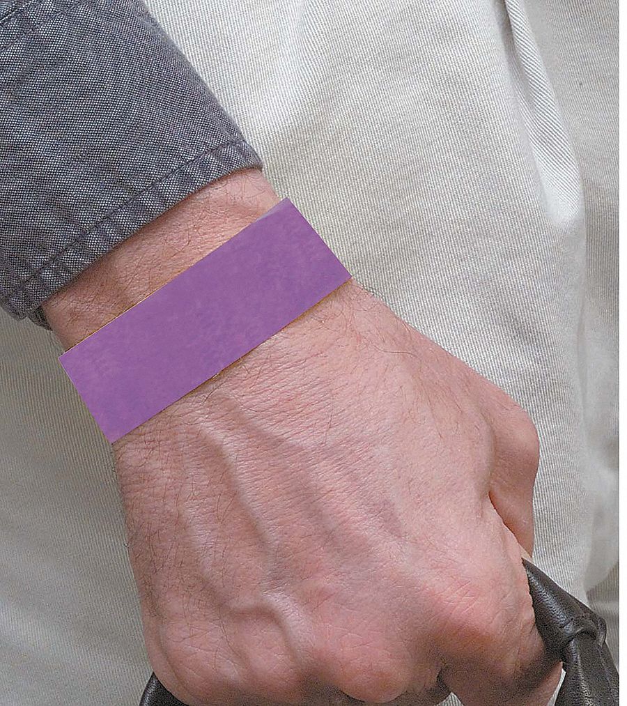 Wristband, Purple, Numbered, PK 500