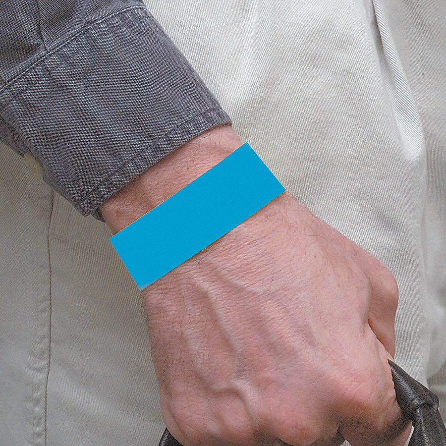 Wristband, Blue, Numbered, PK 500