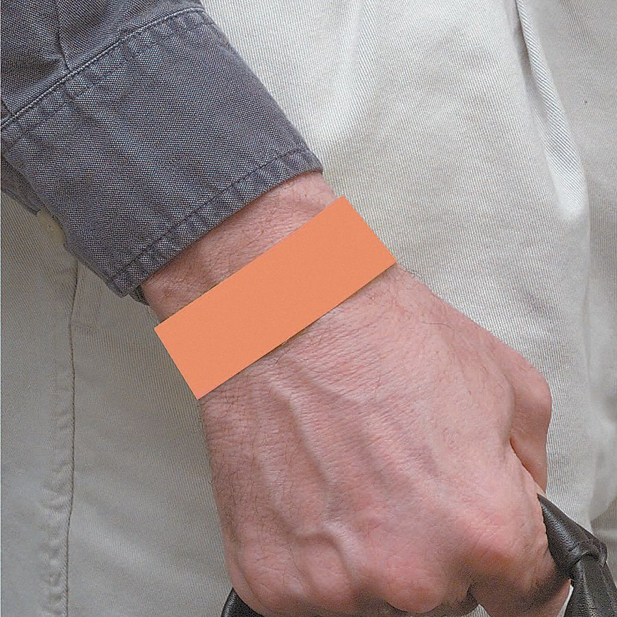 Wristband, Orange, Numbered, PK 500