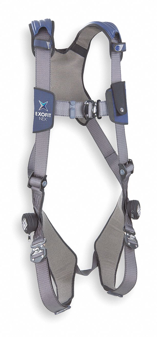 Full Body Harness, L, 420 lb., Blue