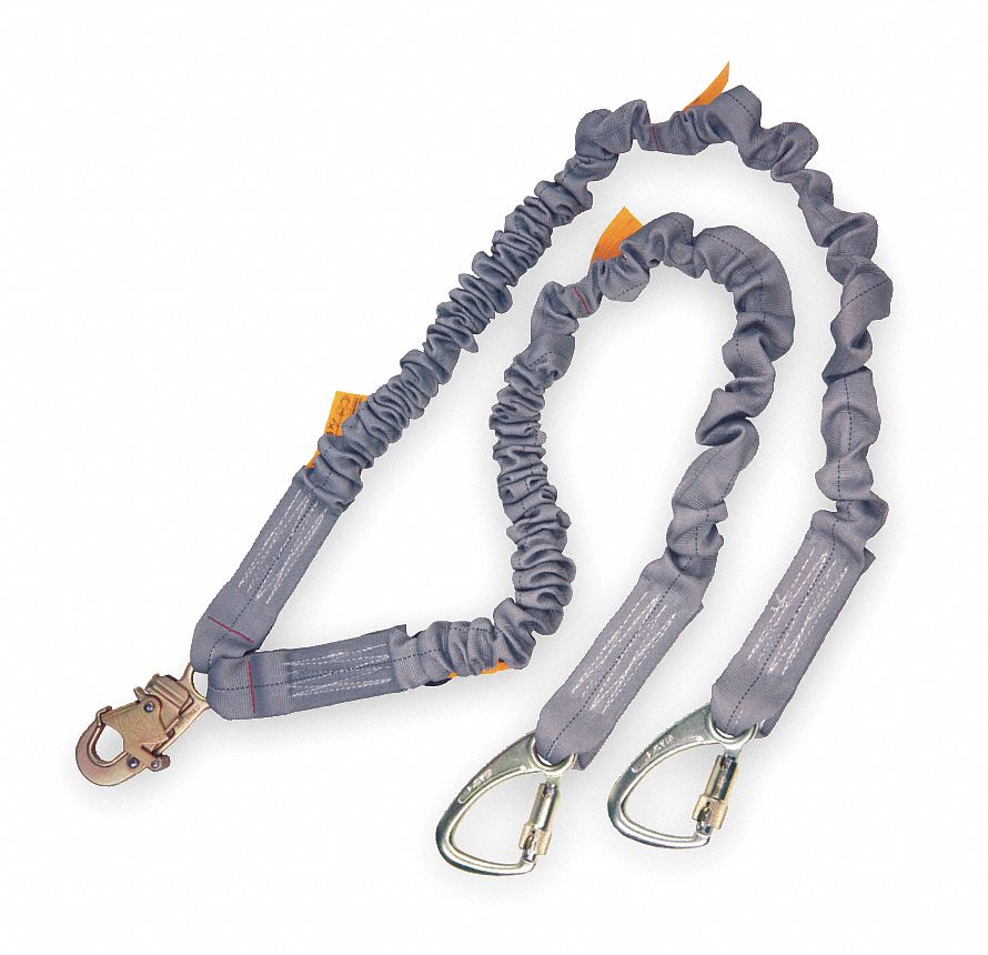Lanyard, 2 Leg, Polyester, Gray