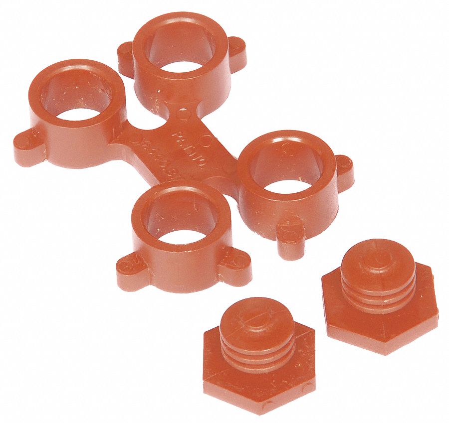 Side Connector, Red, 1/2 In, For 36 In Mat