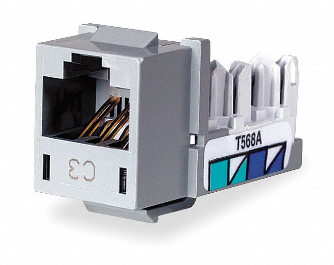 Jack, Gray, Cat6, Rj45