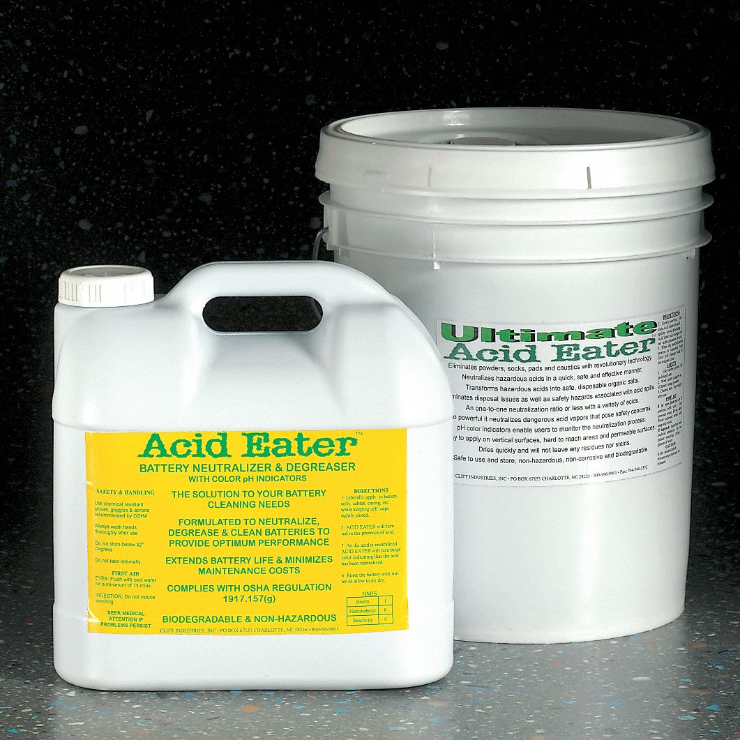 Battery Acid Neutralizer, 2.5 gal., PK2
