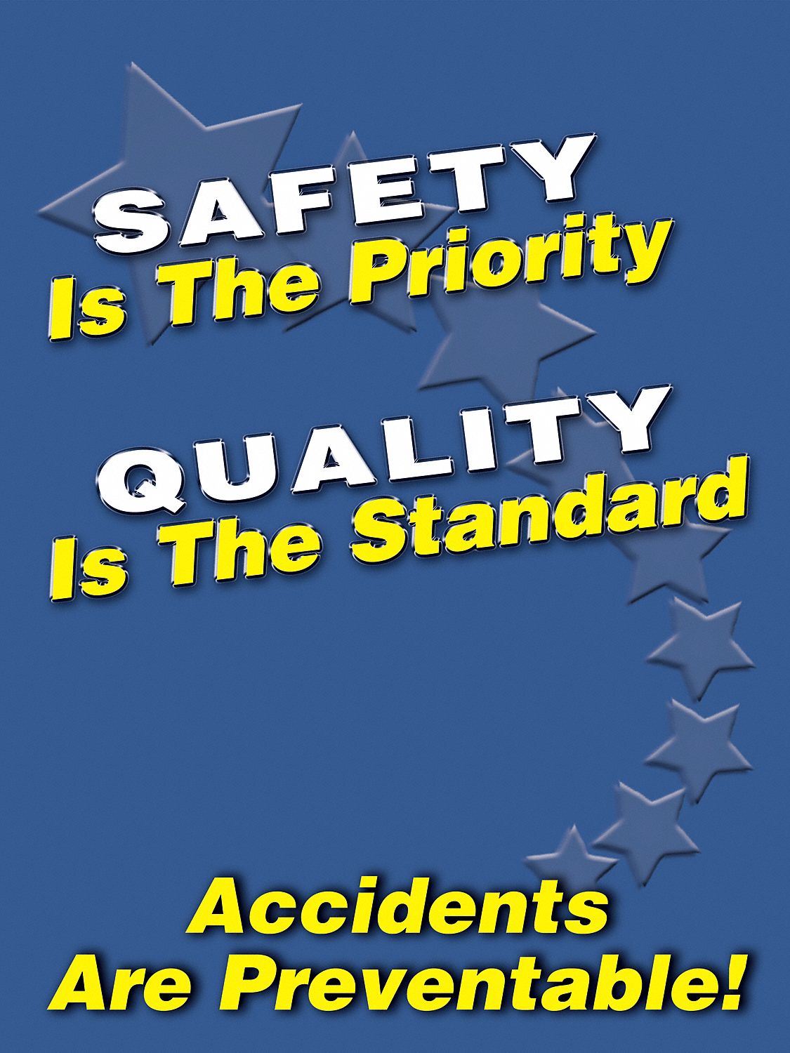Safety Poster, 24 x 18In, FLEX PLSTC, ENG