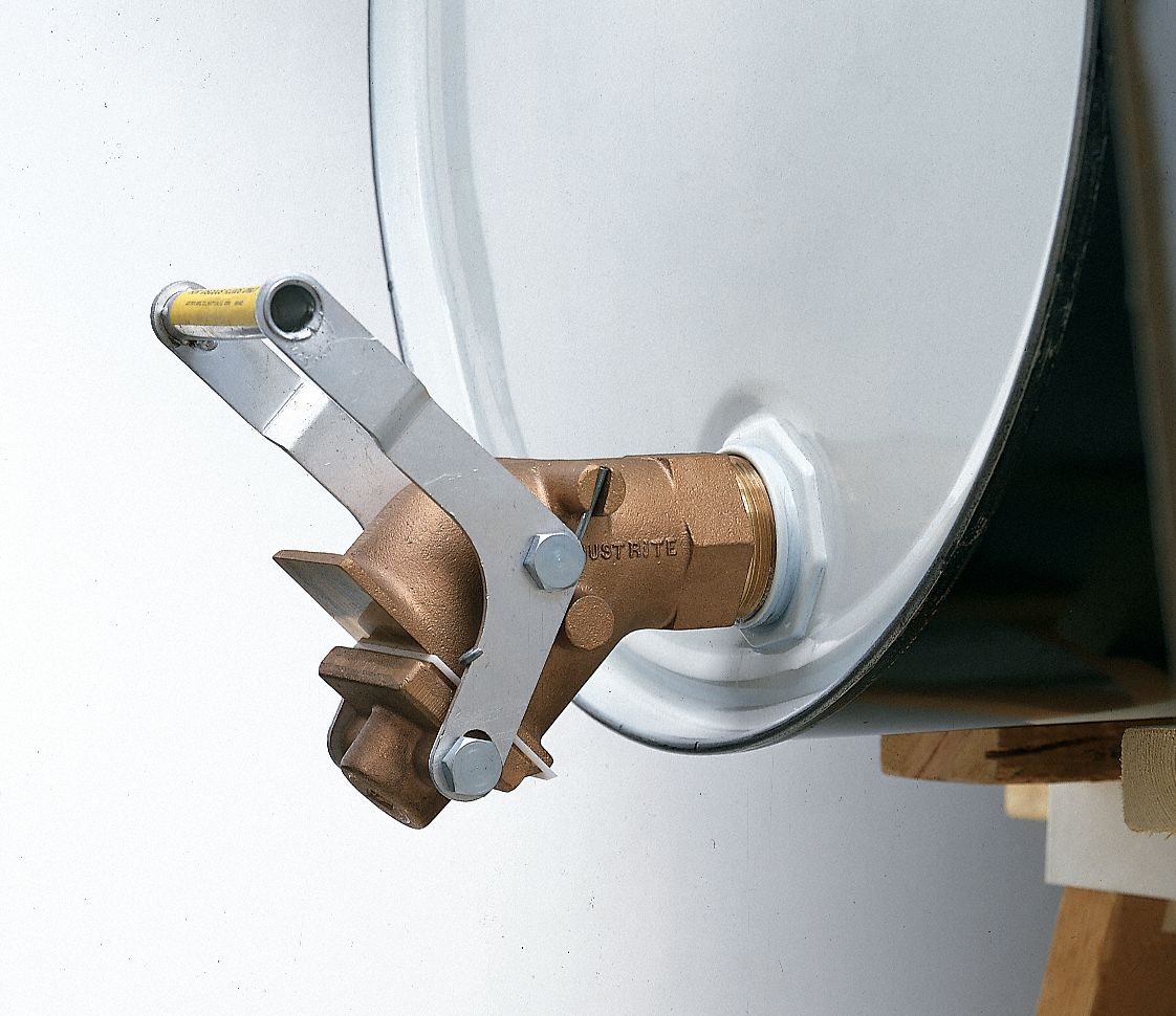 Drum Gate Valve, Self-Closing, Brass