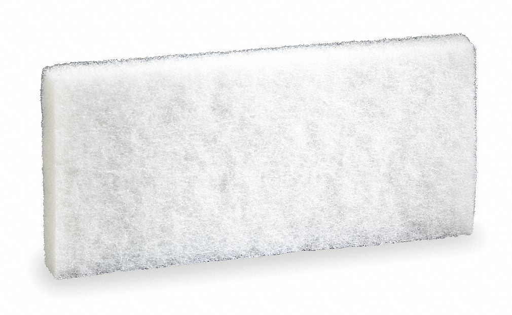 Light Duty Pad, Wht, 10Lx4-39/64In. W, PK5