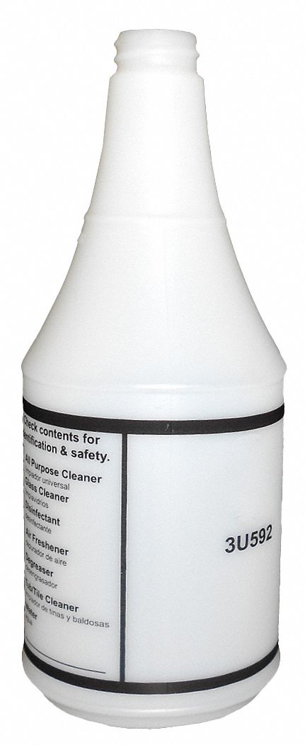 Preprinted Bottle, 32 oz., White