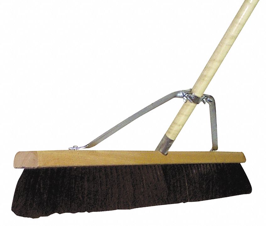 Wide Broom Brace, Mtl, Silver, 12-1/2 In L