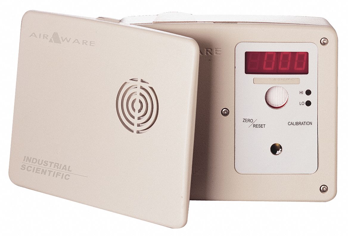 Fixed Gas Monitor, CO, LED, -4 to 122F