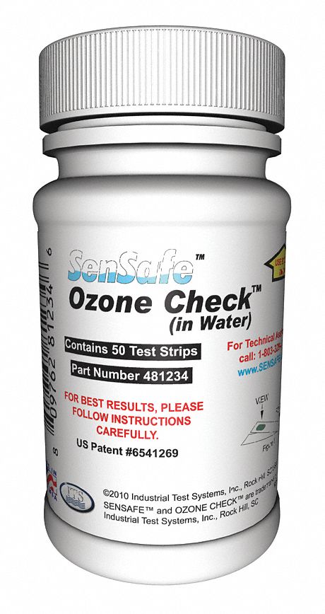 Test Strips, Ozone, 0 to 0.5ppm, PK 50