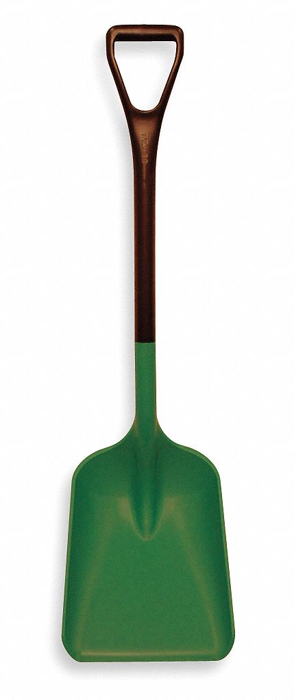 Plastic Shovel, 10 1/2x14x38 1/2, Green
