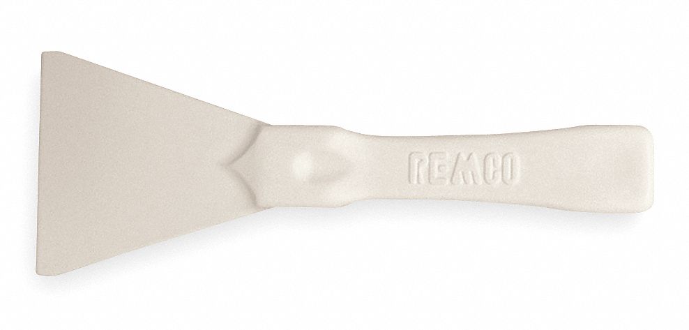 Plastic Scraper, White, 3 x 8 In
