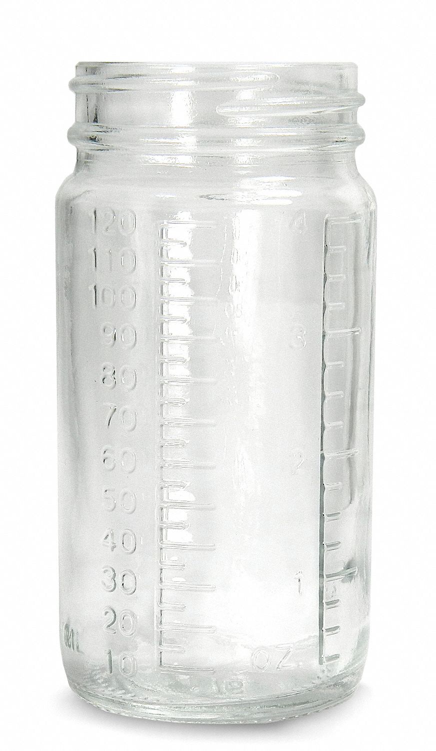 Bottle Wide Mouth Glass 16 Oz Clear, PK24
