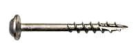 Wood Screw, #8, 2 In L, Coarse, Pk 50