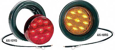 Clearance Light, LED, Red, Round, 2-1/2 Dia