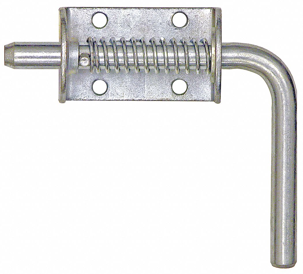 Spring Latch W/Handle, 1/2 In, Zinc