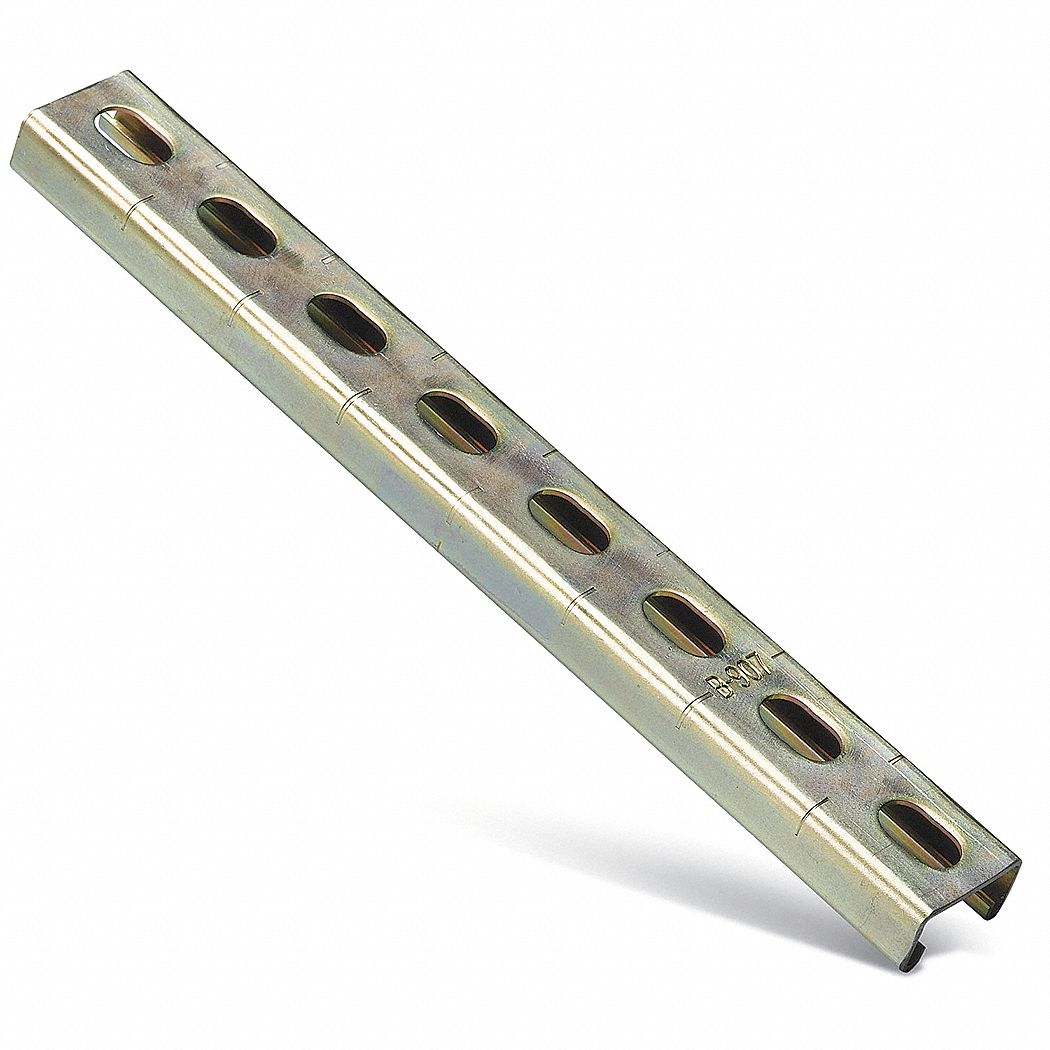 Half Slot Channel, 20 Ft, 3/4 In D, Gold