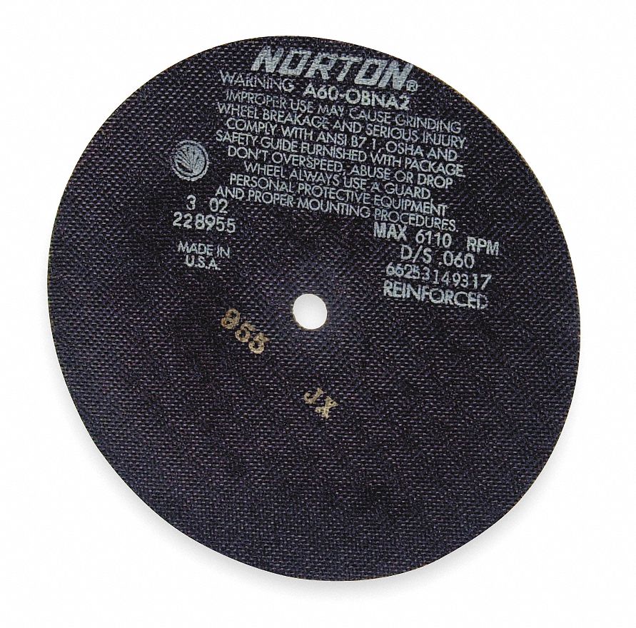 Abrsv Cut Whl, 6In D, 0.035In T, 5/8In AH