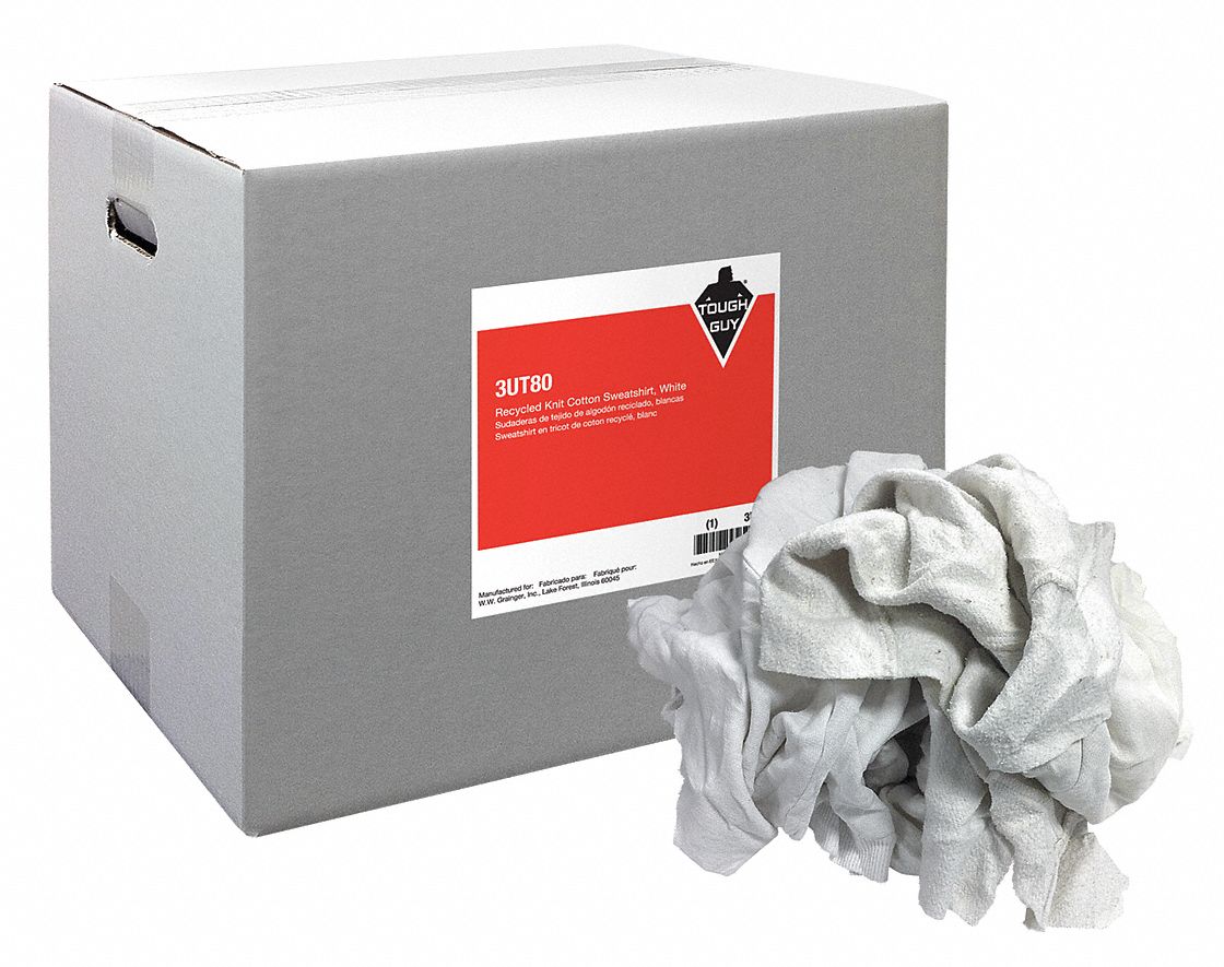 Cloth Rag, Sweatshirt Cotton, 25 lb.Box