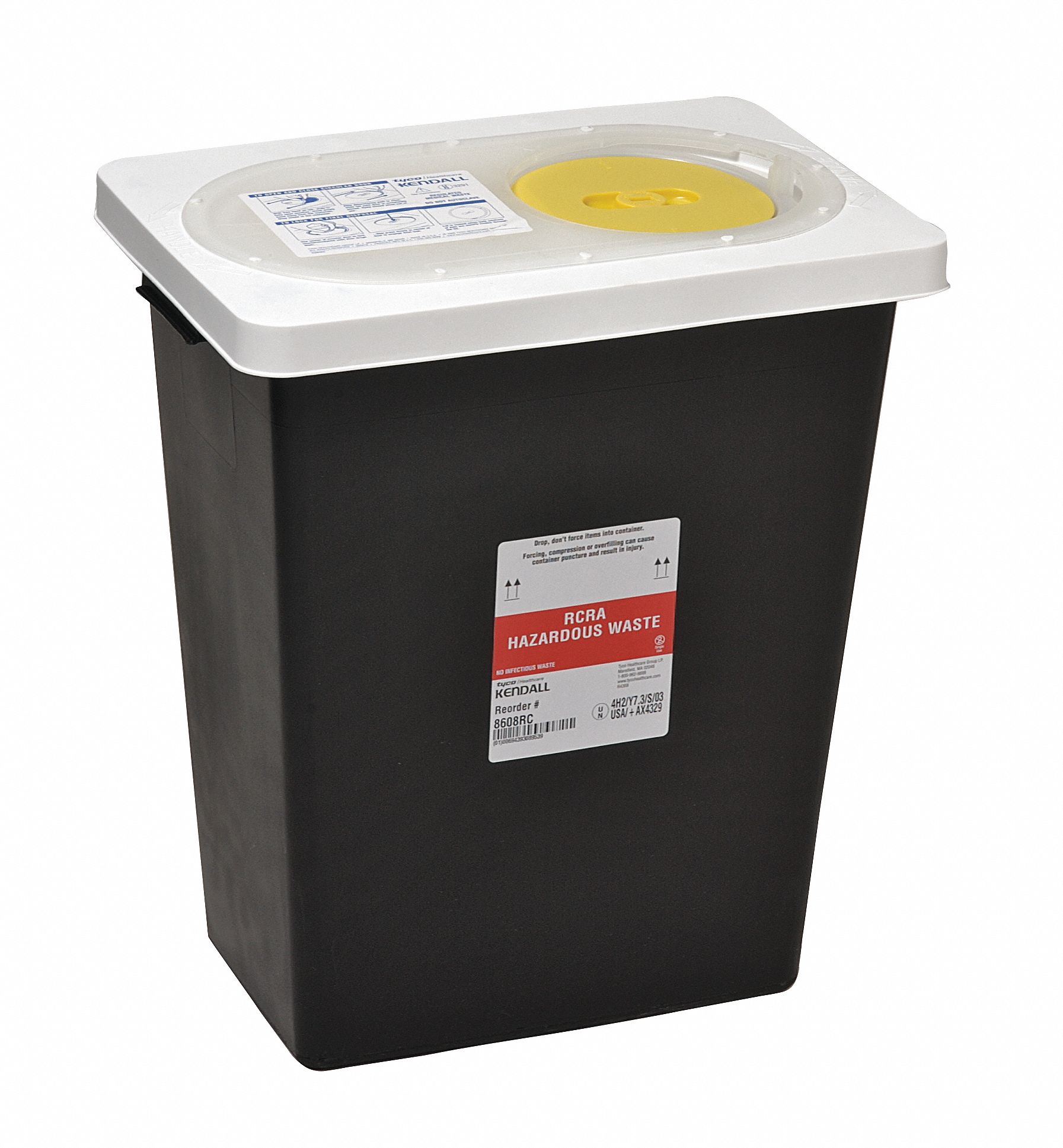 Hazardous Waste Container, 17-3/4 In. H