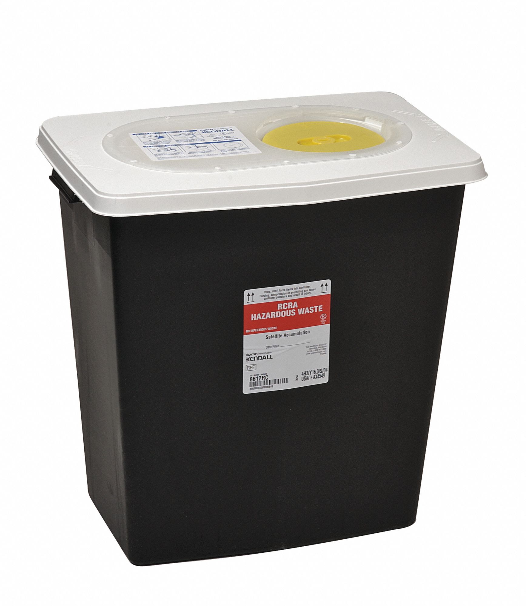 Hazardous Waste Container, 18-3/4 In. H