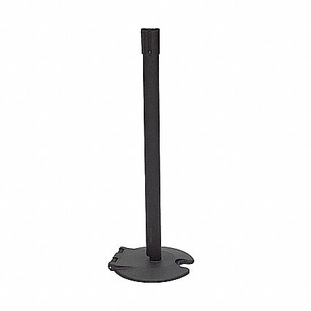 Post, 39 In, Black Wrinkle