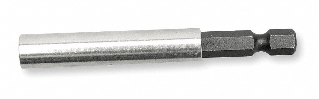 Bit Holder, 1/4 Dr, 3 In L, C Ring, Pk 3