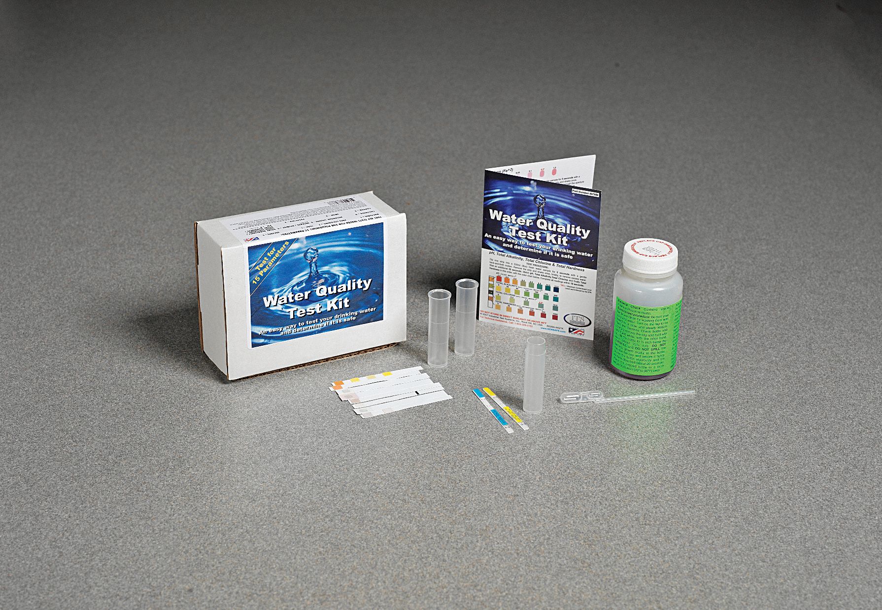 Water Quality Test Kit, 15-Param, 25Test