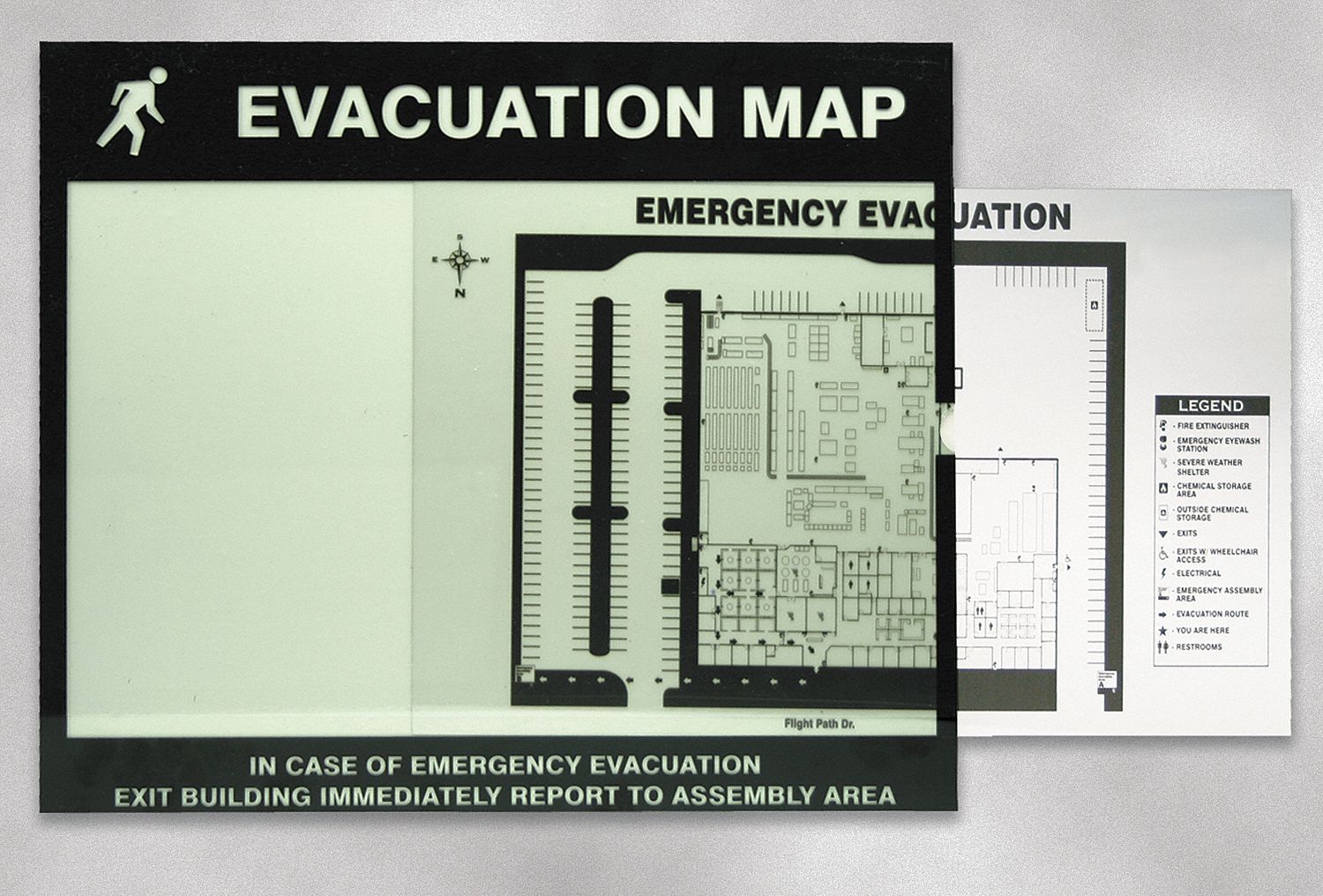 Map Holder, Fits 8 1/2 x 11 In Map