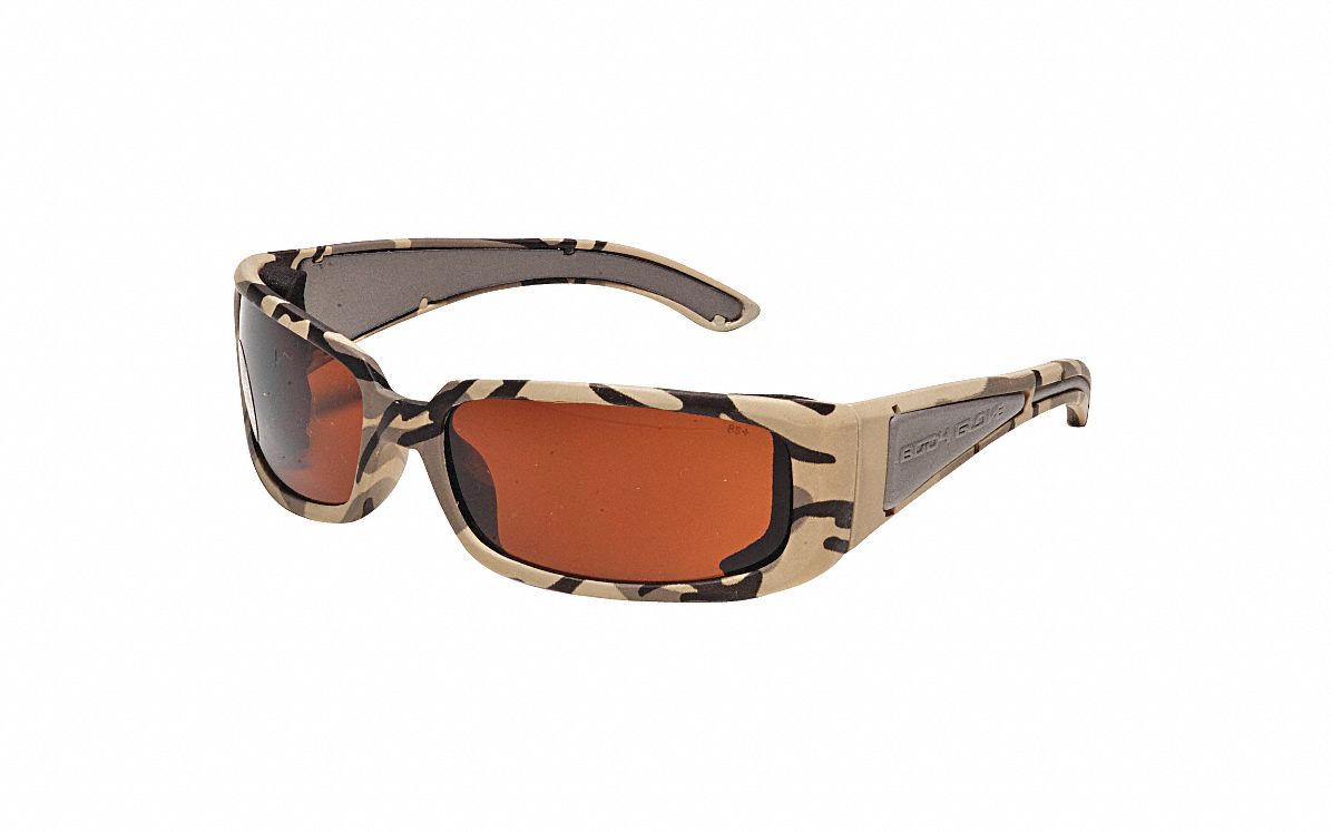 Safety Glasses, Brown, Uncoated