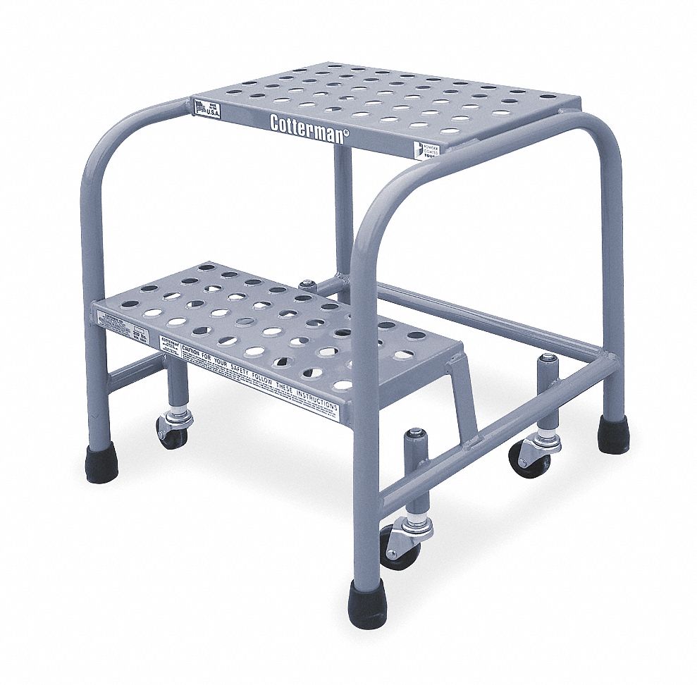 Rolling Ladder, Welded, Platform 20In H