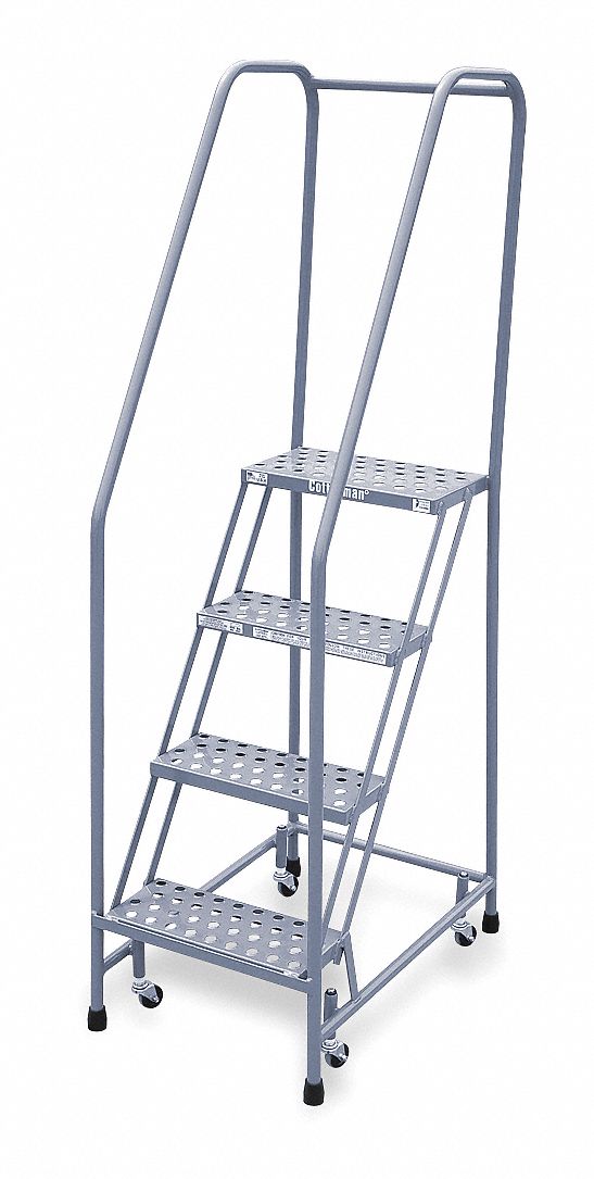 Rolling Ldr, Welded, Hndrl, Platfm 40In H