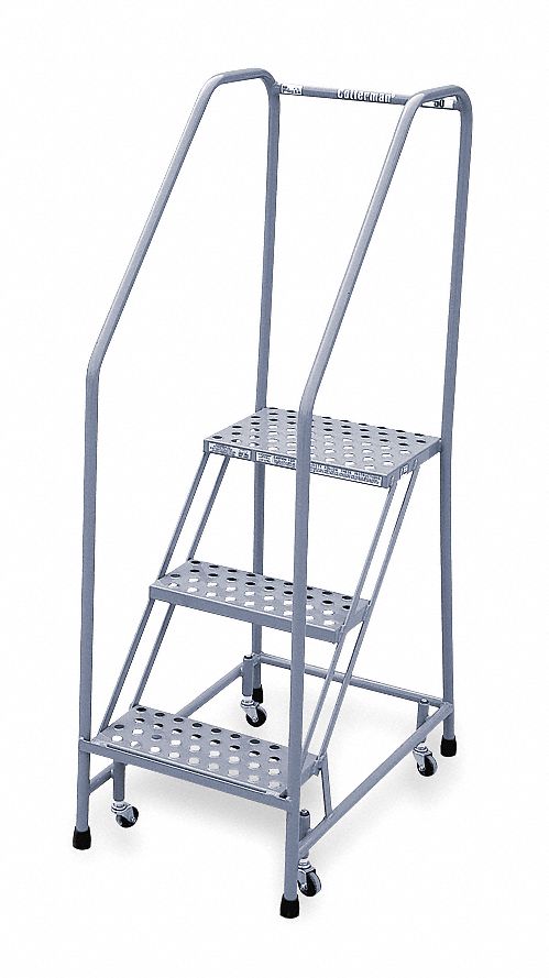 Rolling Ldr, Welded, Hndrl, Platfm 30In H