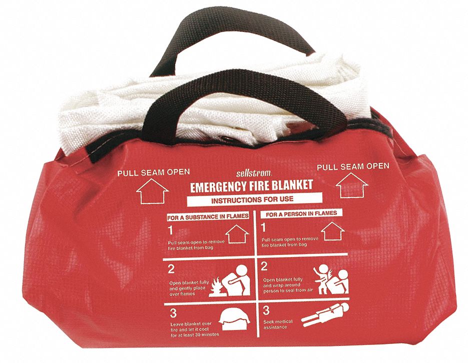 Fire Blanket and Duffel Bag, Fiberglass