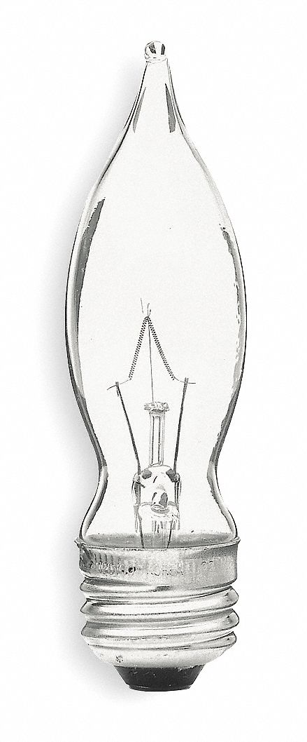 Incandescent Light Bulb, CA9, 40W, PK2