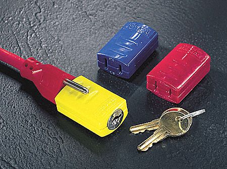 Plug Lockout, Red, 5/16In Shackle Dia.